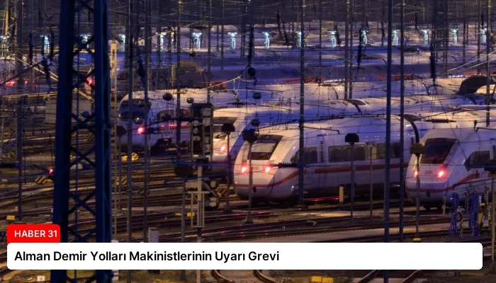 Alman Demir Yolları Makinistlerinin Uyarı Grevi