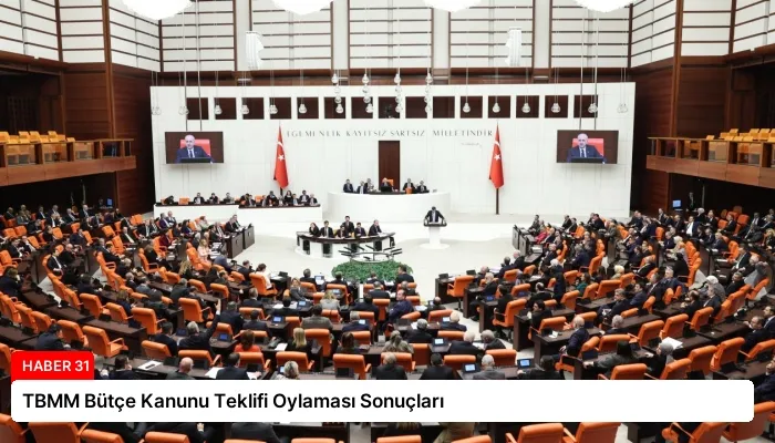 TBMM Bütçe Kanunu Teklifi Oylaması Sonuçları