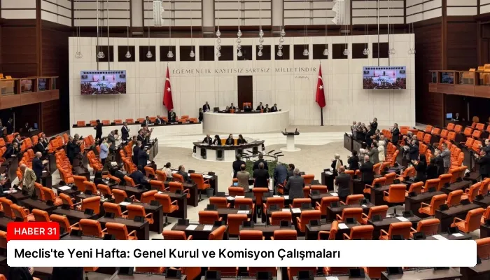 Meclis’te Yeni Hafta: Genel Kurul ve Komisyon Çalışmaları