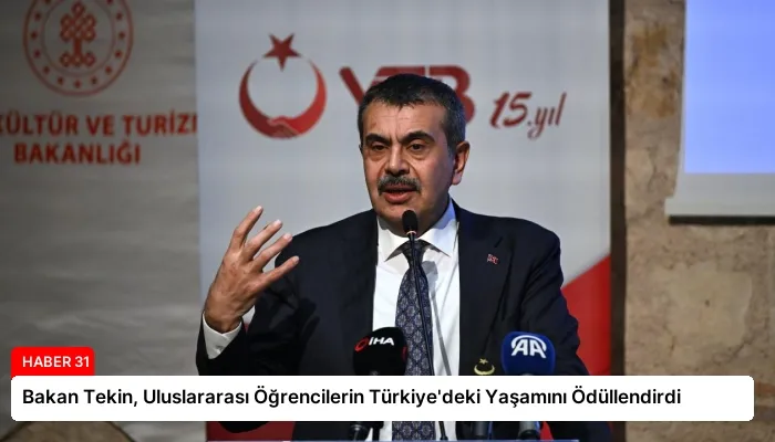 Bakan Tekin, Uluslararası Öğrencilerin Türkiye’deki Yaşamını Ödüllendirdi