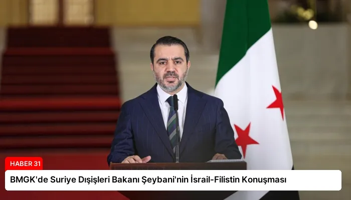 BMGK’de Suriye Dışişleri Bakanı Şeybani’nin İsrail-Filistin Konuşması