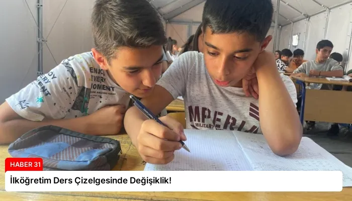 İlköğretim Ders Çizelgesinde Değişiklik!