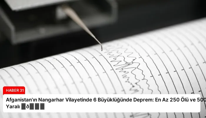 Afganistan’ın Nangarhar Vilayetinde 6 Büyüklüğünde Deprem: En Az 250 Ölü ve 500 Yaralı ⏬👇