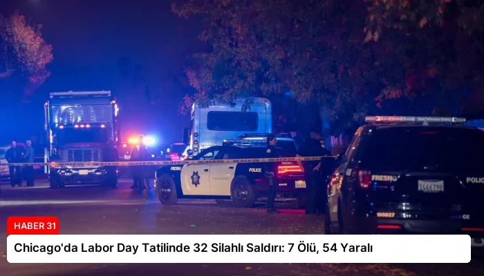 Chicago’da Labor Day Tatilinde 32 Silahlı Saldırı: 7 Ölü, 54 Yaralı