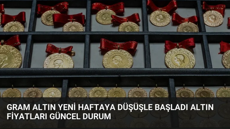 Gram Altın Yeni Haftaya Düşüşle Başladı Altın Fiyatları Güncel Durum