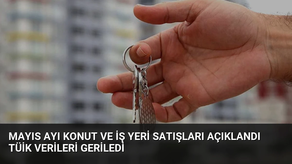 Mayıs Ayı Konut ve İş Yeri Satışları Açıklandı TÜİK Verileri Geriledi