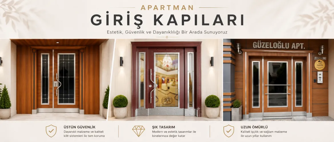 Bina Giriş Kapıları ile Güvenli ve Şık Yapı Girişleri