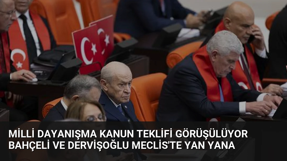 Milli Dayanışma Kanun Teklifi Görüşülüyor Bahçeli ve Dervişoğlu Meclis’te Yan Yana