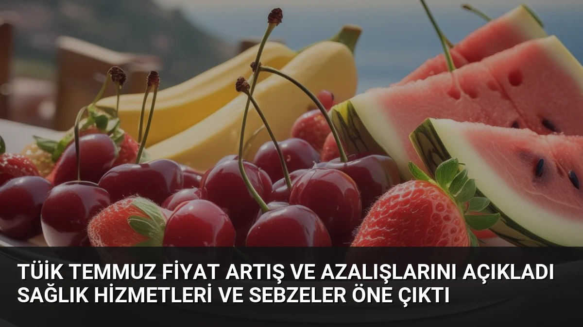 TÜİK Temmuz Fiyat Artış ve Azalışlarını Açıkladı Sağlık Hizmetleri ve Sebzeler Öne Çıktı