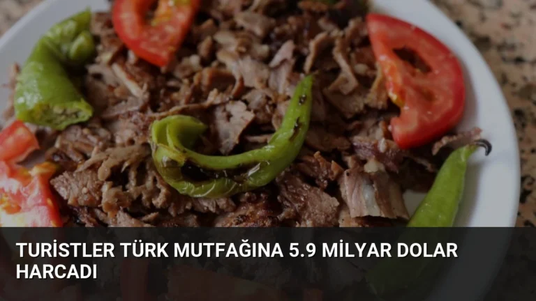 Turistler Türk Mutfağına 5.9 Milyar Dolar Harcadı