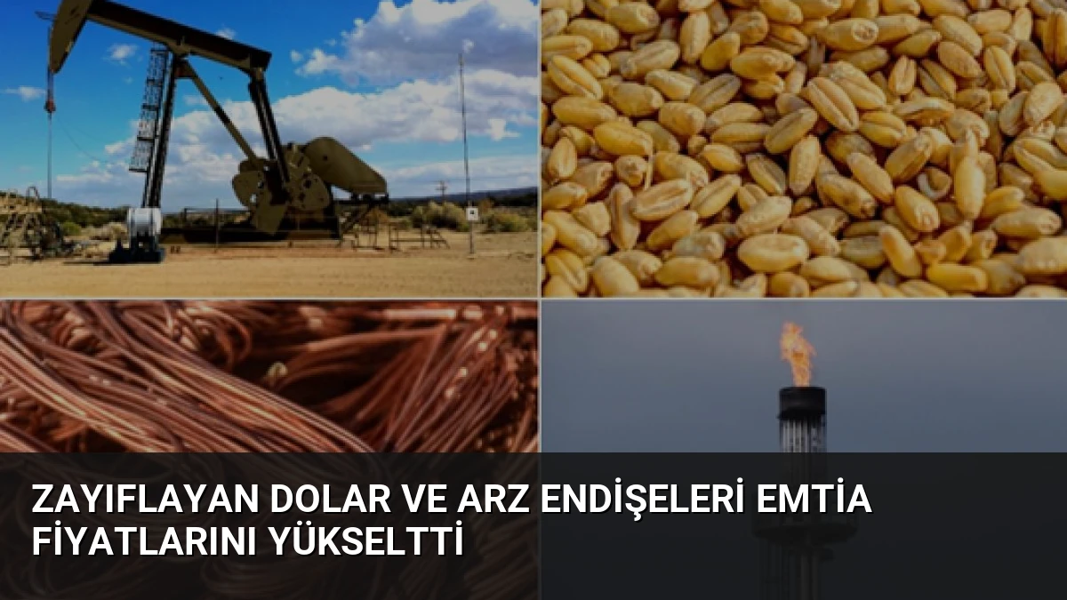 Zayıflayan dolar ve arz endişeleri emtia fiyatlarını yükseltti