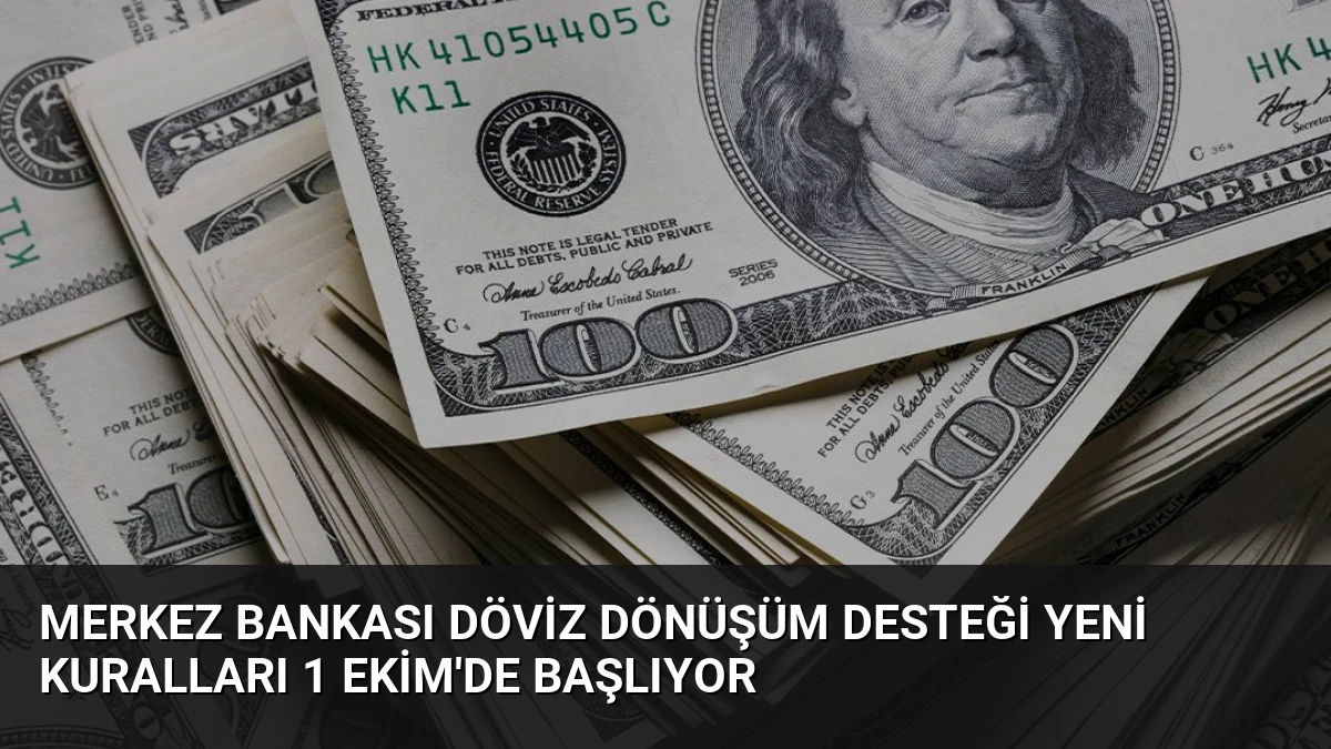 Merkez Bankası Döviz Dönüşüm Desteği Yeni Kuralları 1 Ekim’de Başlıyor