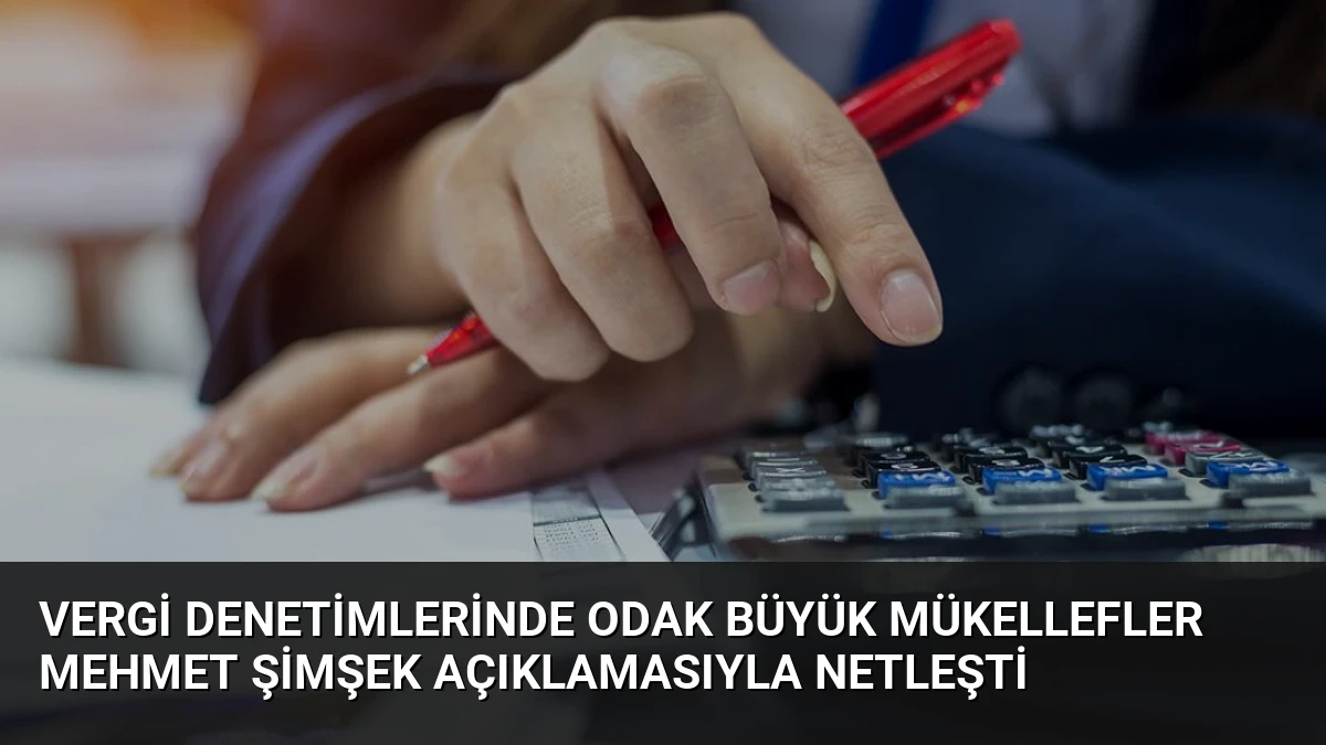 Vergi Denetimlerinde Odak Büyük Mükellefler Mehmet Şimşek Açıklamasıyla Netleşti