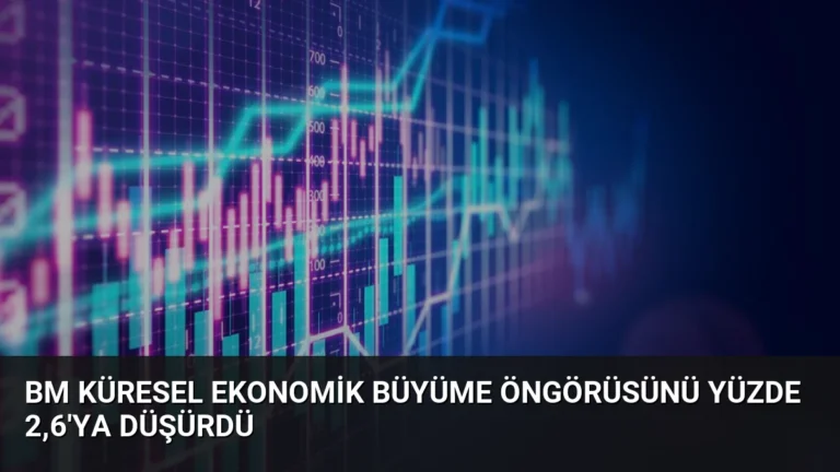 BM Küresel Ekonomik Büyüme Öngörüsünü Yüzde 2,6’ya Düşürdü