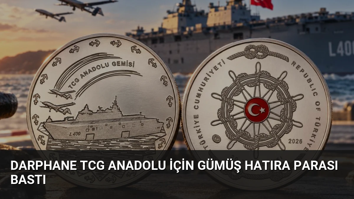 Darphane TCG Anadolu İçin Gümüş Hatıra Parası Bastı