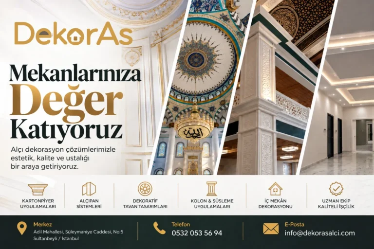 Dekoratif Alçı Süslemeleriyle İç Mimariye Sanatsal Bir Kimlik Kazandırmak