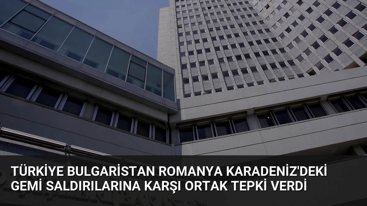 Türkiye Bulgaristan Romanya Karadeniz’deki Gemi Saldırılarına Karşı Ortak Tepki Verdi